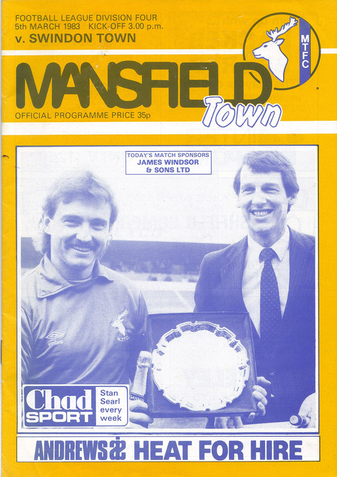 <b>Saturday, March 5, 1983</b><br />vs. Mansfield Town (Away)